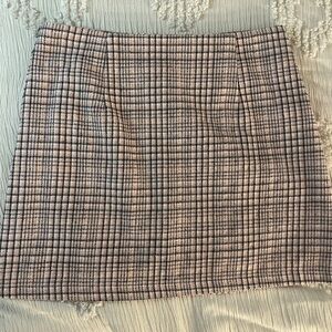 Pink Lily Plaid Skirt